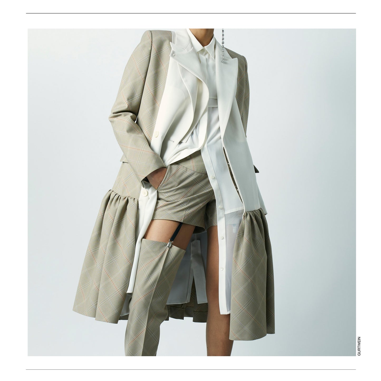 Wool blend double coat