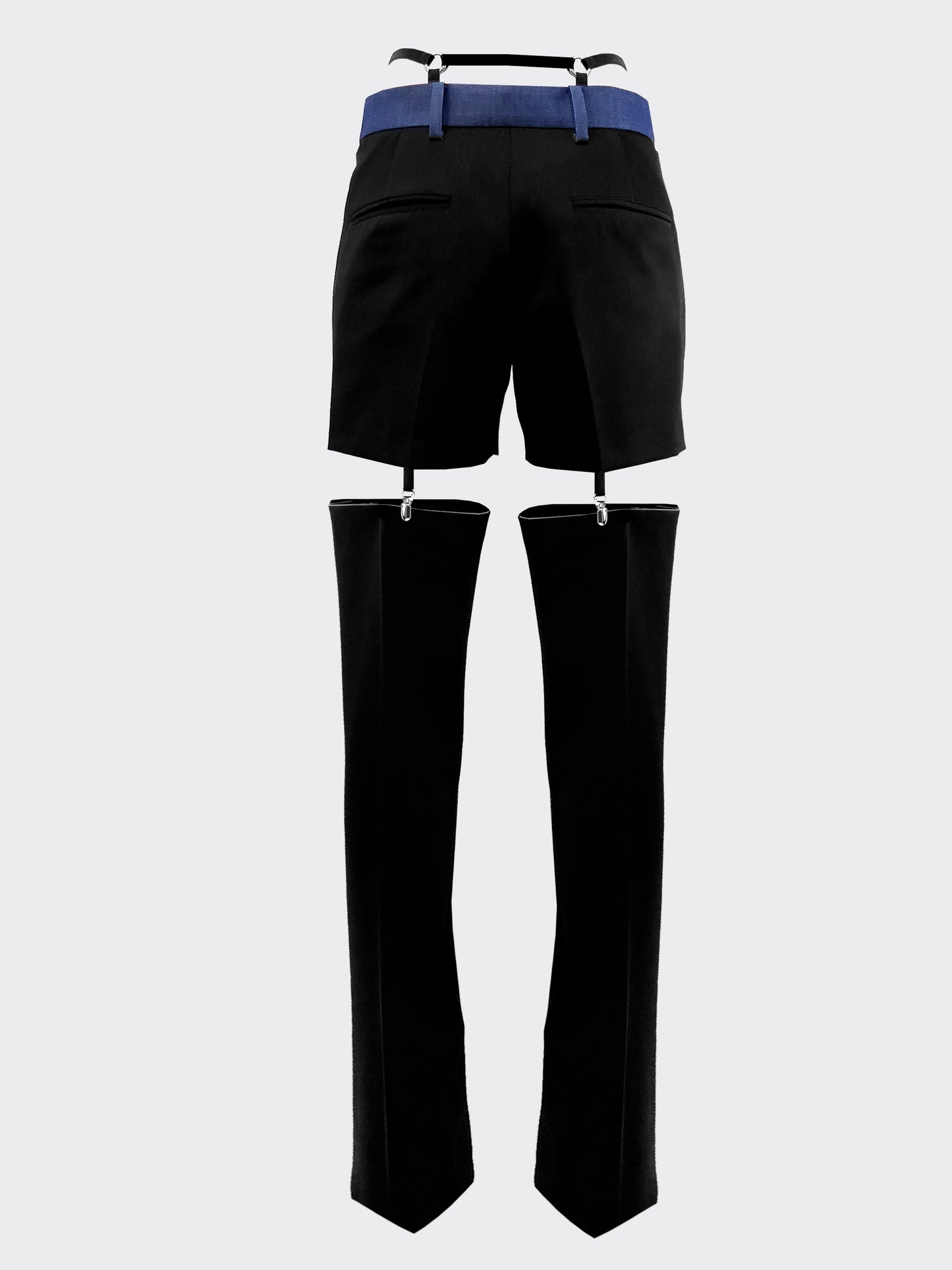 Cut Pants with garter-belt