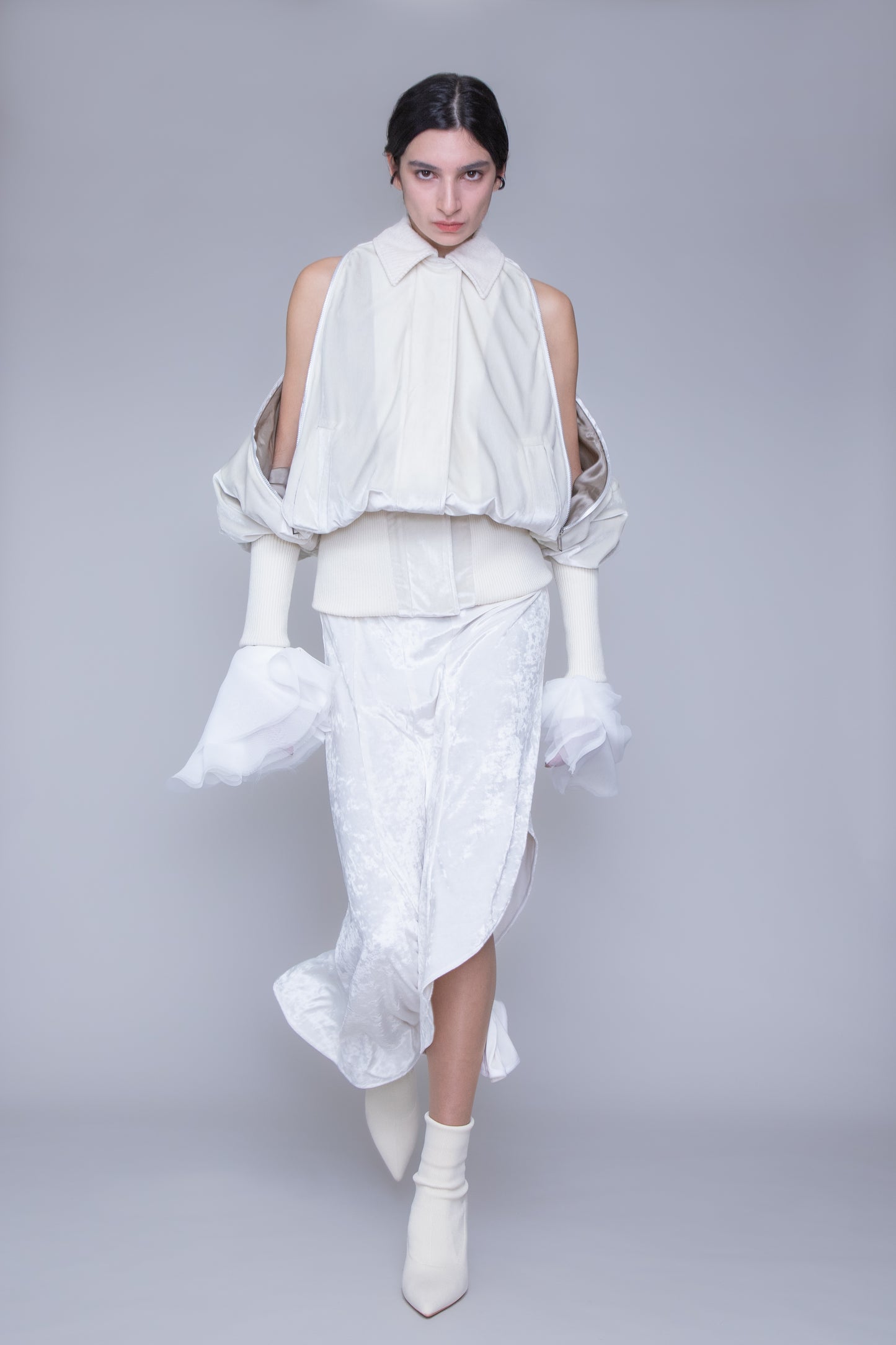 Velvet bomber jacket