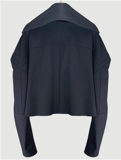 Double-breasted peacoat