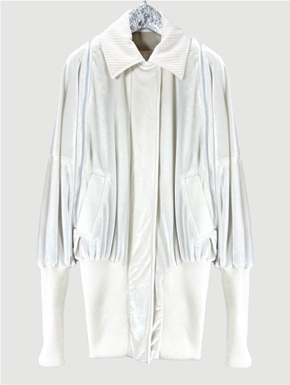 Velvet bomber jacket