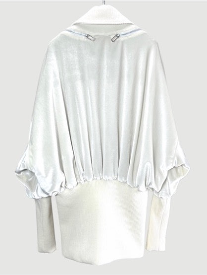 Velvet bomber jacket