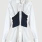 Rib-bandeau blouse