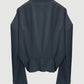 Rib-waisted blazer