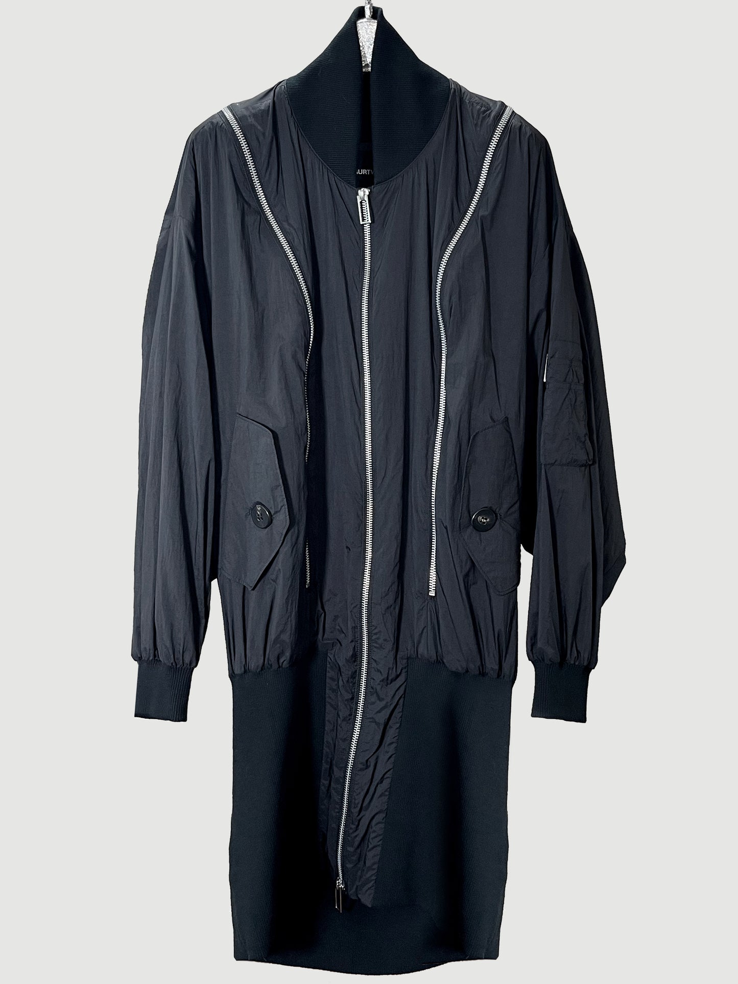 Soft nylon bomber jacket
