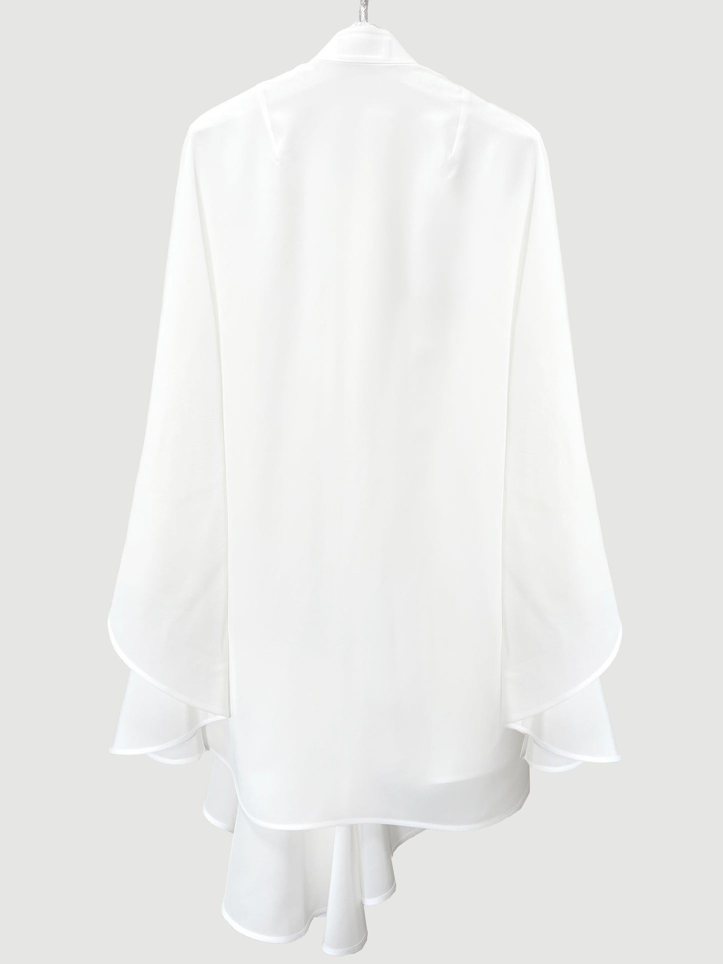 Ruffled shirt dress