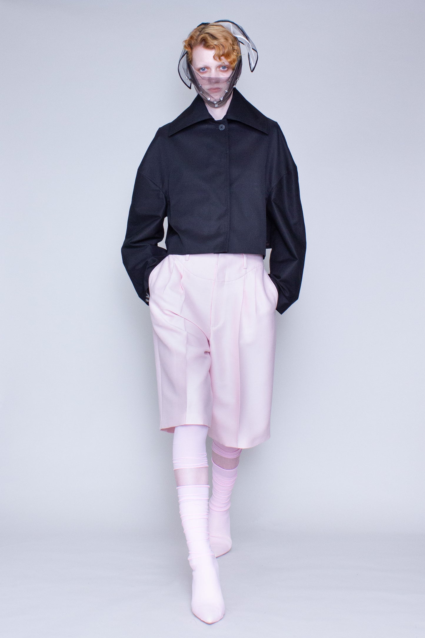 Cropped tailored pants