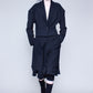 Rib-waisted blazer