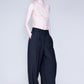 Wide leg tailored pants