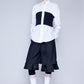 Rib-bandeau blouse