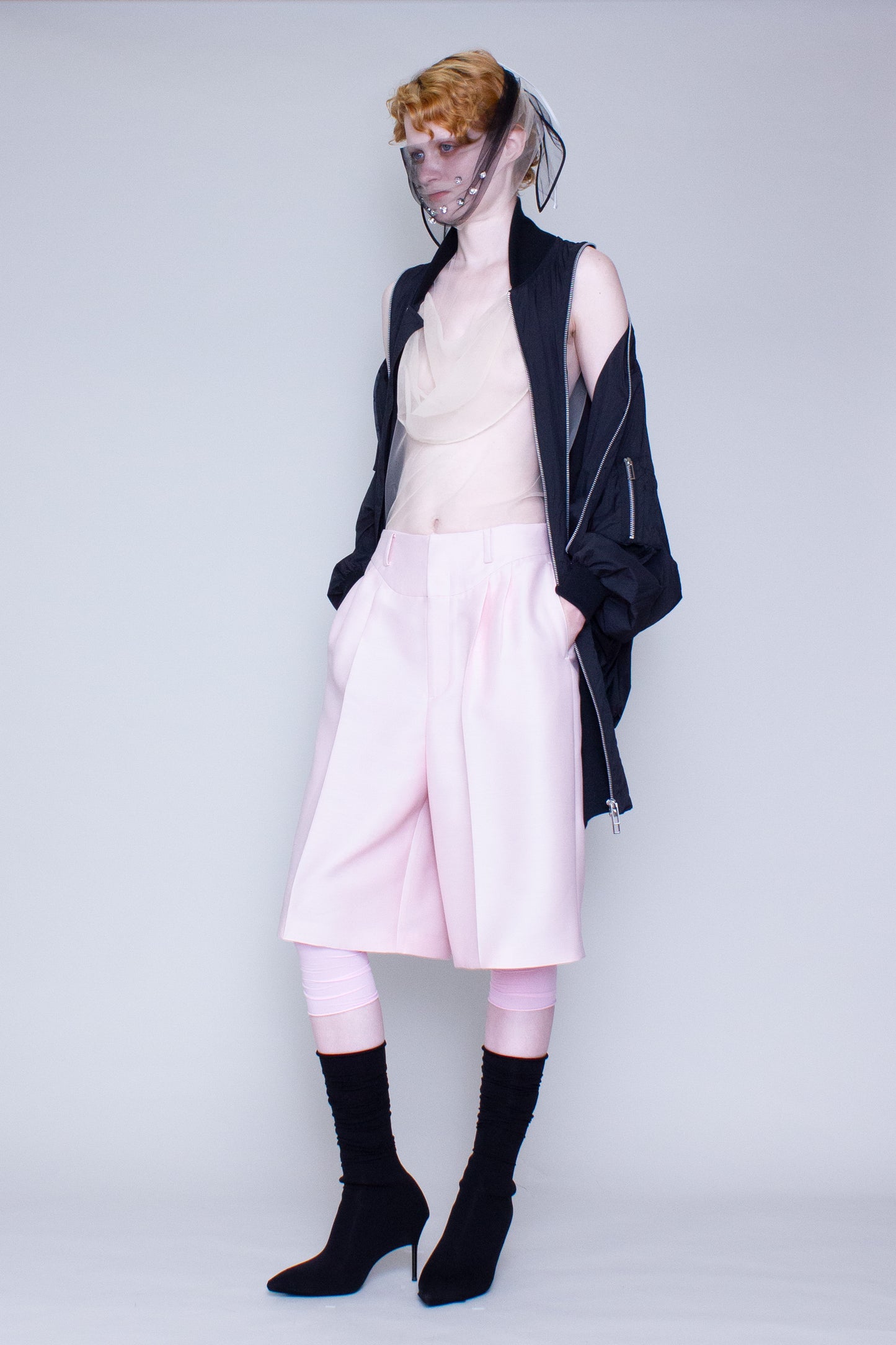 Cropped tailored pants